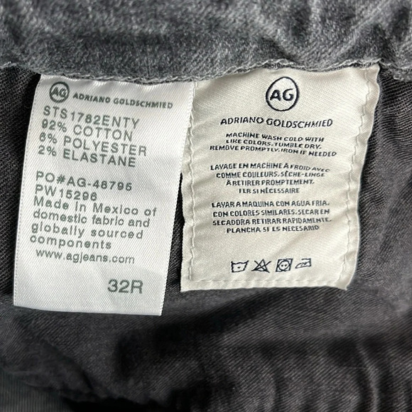 AG Adriano Goldschmied The Isabelle Button Up Jeans in Gray - NWOT - Size 32R - Picture 9 of 9
